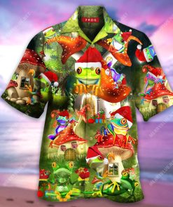 Christmas Frog Hawaiian Shirt