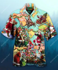 Christmas Is A Time When Santa Spreads Love All Over The World Hawaiian Shirt