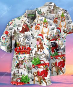 Christmas Pit Bulls Hawaiian Shirt