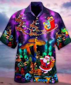 Christmas Santa Claus Party Casual Button-Up Shirt