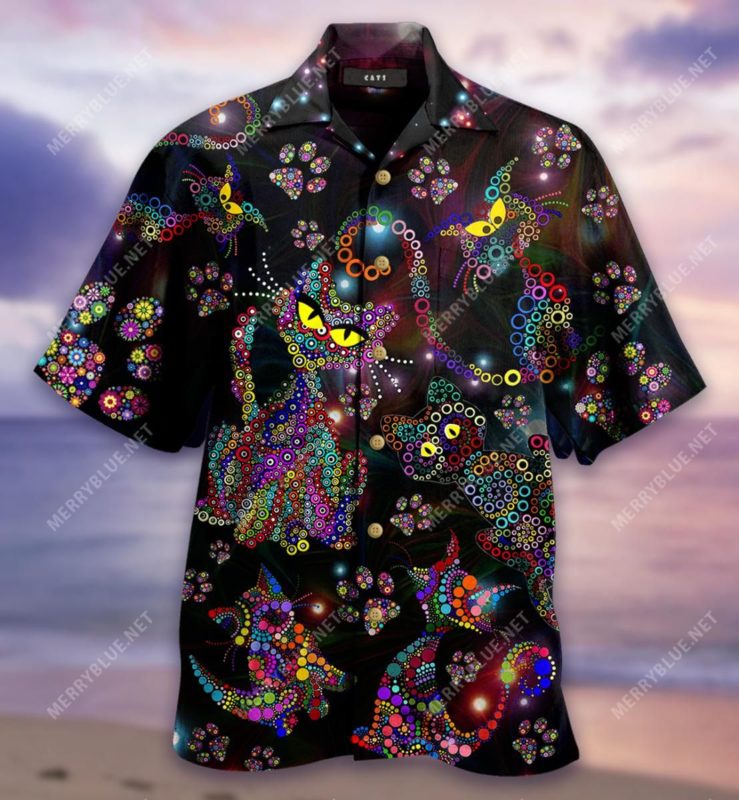 Colorful Cats Hawaiian Shirt
