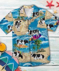 Cow Summer Vacation Hawaiian Shirt