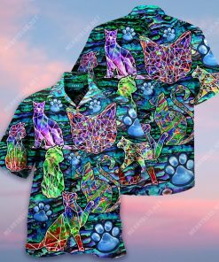 Diamond Cat Hawaiian Shirt