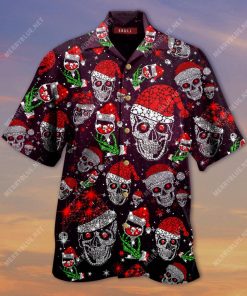 Diamond Christmas Skulls Hawaiian Shirt Diamond Christmas Skulls Hawaiian Shirt