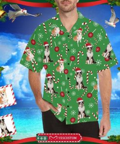 Dog Merry Christmas 3D Print Hawaiian Shirt Dog Merry Christmas 3D Print Hawaiian Shirt