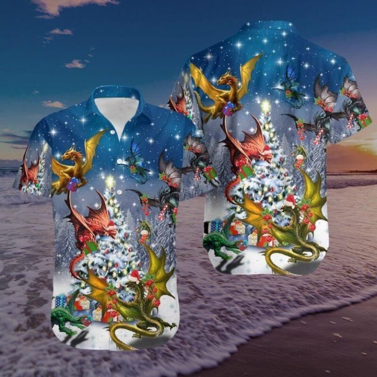 Dragons Merry Christmas Hawaiian Shirt