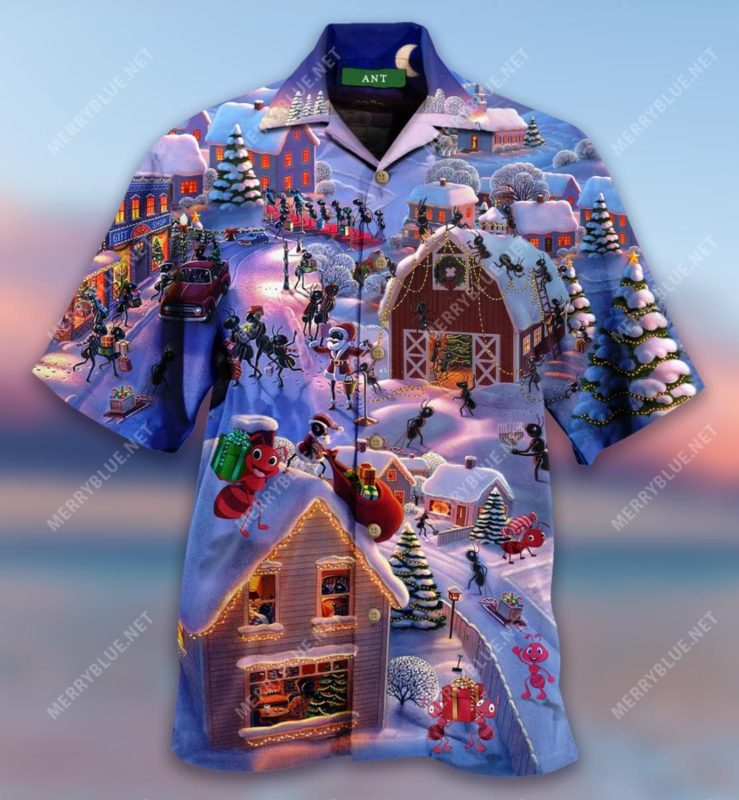 Enjoy Being A Band Ant Christmas 3D Print Hawaiian Shirt