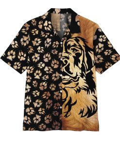 Foot Print Dogs Aloha Shirt