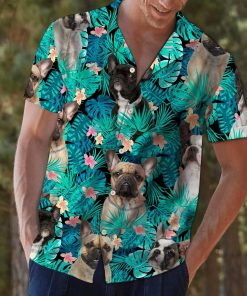 French Bulldog Tropical Hawaiian Shirt