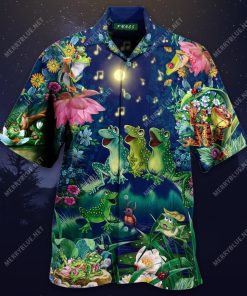 Frogs Sing Christmas Songs Hawaiian Shirt