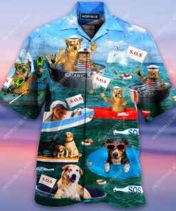 Funny Dogs And Cats Team Hawaiian Shirt