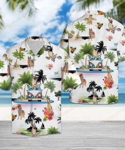German Shepherd Vacation Casual Button-Up Shirt