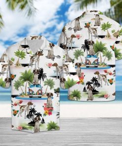 German Shorthaired Pointer Vacation Hawaiian Shirt