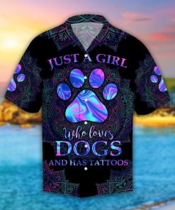 Girl Loves Dogs Hawaiian Shirt