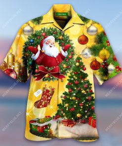 Golden Christmas Hawaiian Shirt Golden Christmas Hawaiian Shirt