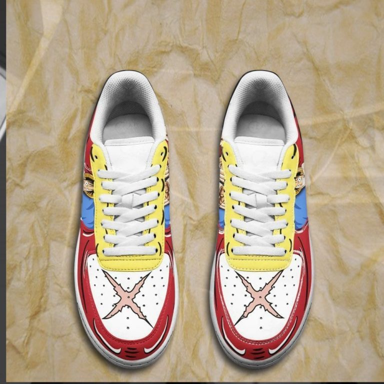 Gomu Gomu Luffy Air Sneakers Custom Anime One Piece Shoes