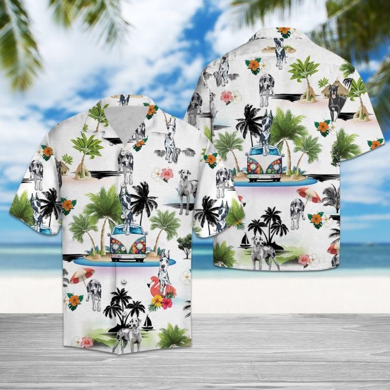 Great Dane Vacation Aloha Shirt
