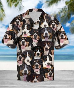 Greater Swiss Mountain Dog Hawaiian Shirt