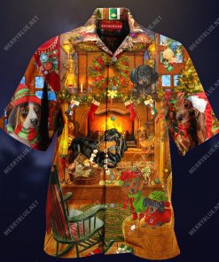 Happy Christmas With Dachshund Hawaiian Shirt