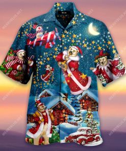 Happy Christmas With Santa Bear Hawaiian Shirt