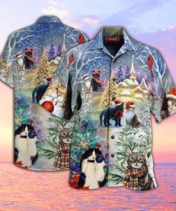 Have A Furry Christmas Cat Hawaiian Shirt