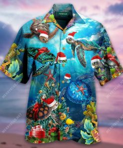 Have A Turtley Awesome Christmas Aloha Shirt