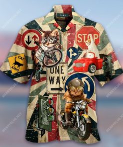 Hello Racing Cats Hawaiian Shirt