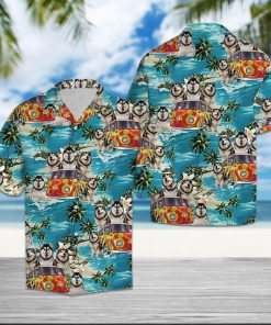 Husky Dog Funny Summer Vibe Tropical Aloha Shirt