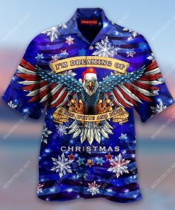 I’M Dreaming Of A Red White And Blue Christmas Hawaiian Shirt