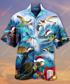 I’M Happiest At Christmas Turtle 3D Print Hawaiian Shirt