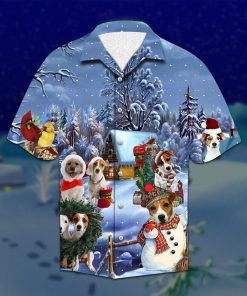 Jack Russell Christmas Hawaiian Shirt