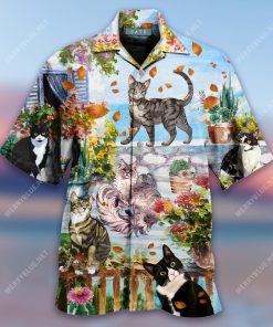 Keep Cats In Your Heart Hawaiian Shirt