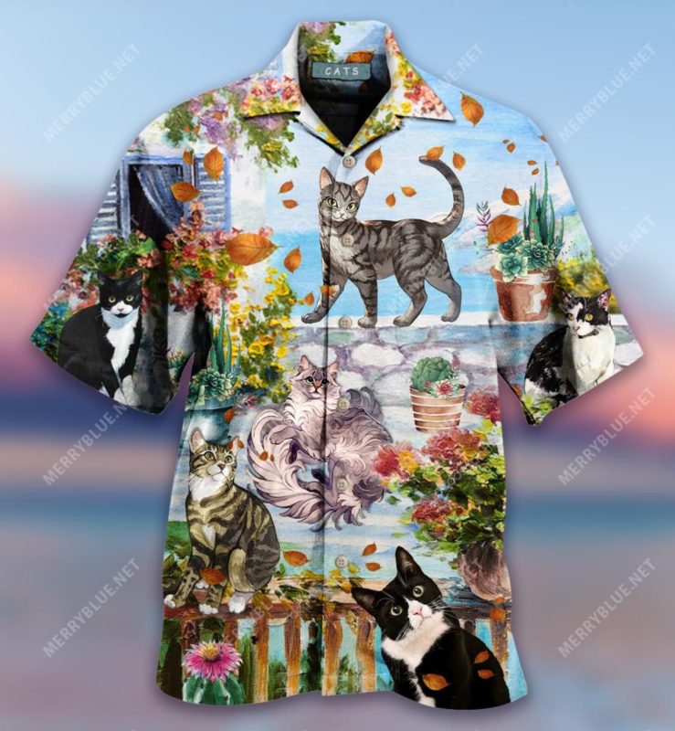 Keep Cats In Your Heart Hawaiian Shirt