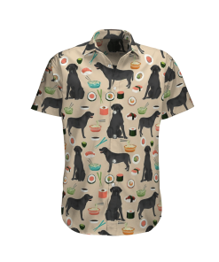 Labrador Retrievers Dog Food Aloha Shirt