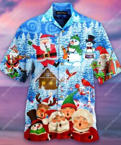 Let’S Sing Christmas Song Together Hawaiian Shirt