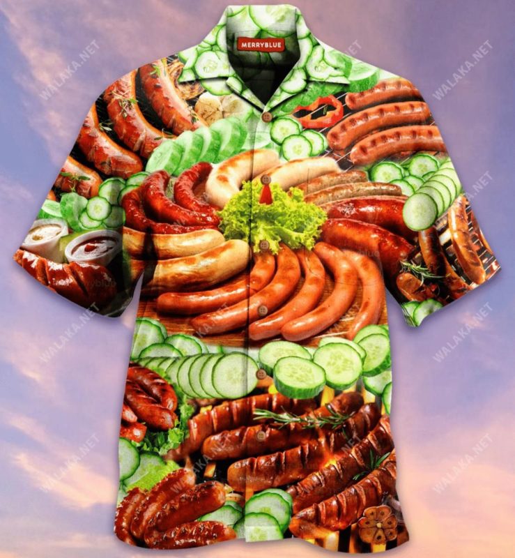 Life Is Better With Hot Dog Casual Button-Up Shirt