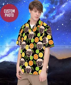 Lime Fruit Photo Of Your Dog Pet Tropical Hawaiian Shirt