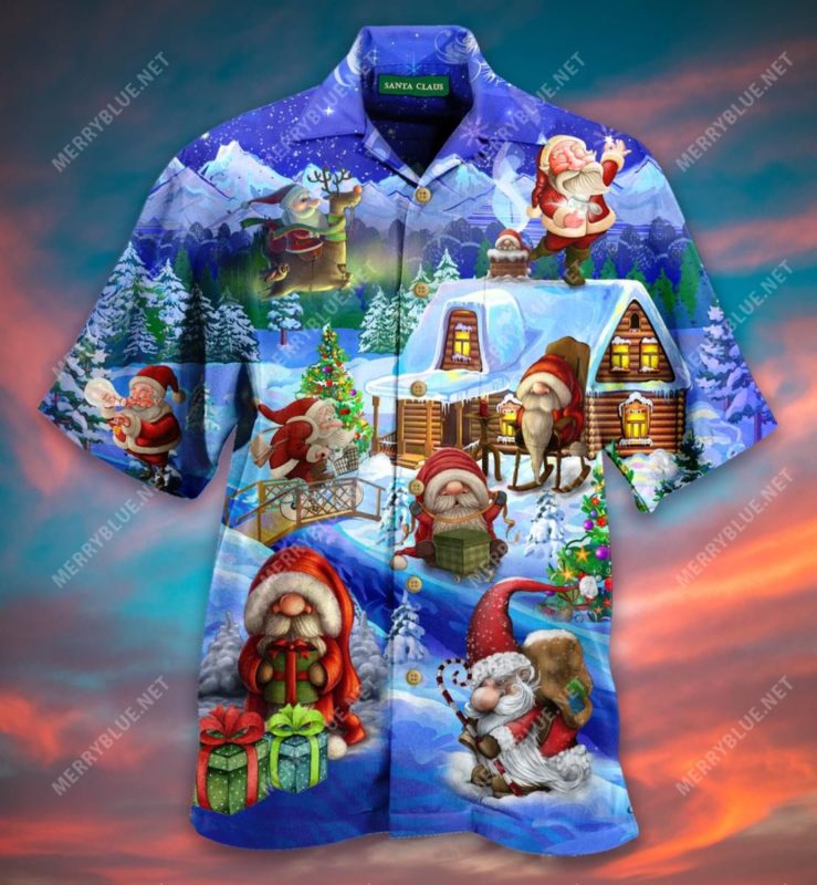 Little Santa Merry Christmas Aloha Shirt