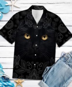 Love Black Cat Hawaiian Shirt