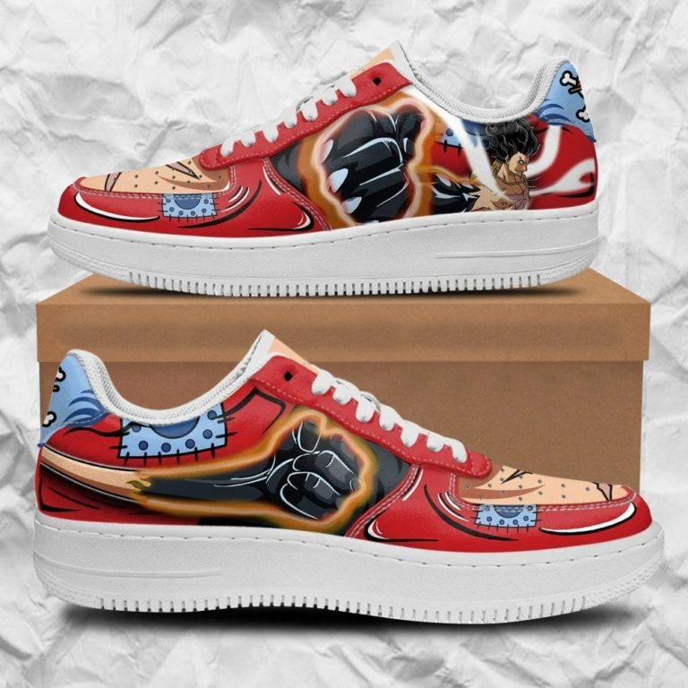 Luffy Armament Haki Air Sneakers Custom One Piece Anime Shoes