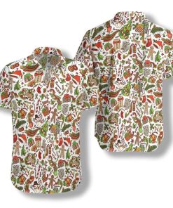 Merry Christmas 3D Print Hawaiian Shirt Merry Christmas 3D Print Hawaiian Shirt