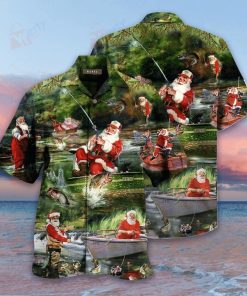 Merry Fishmas And A Happy New Reel Christmas Hawaiian Shirt