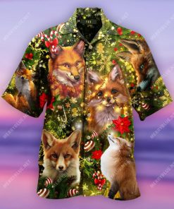 Merry Foxmas Hawaiian Shirt