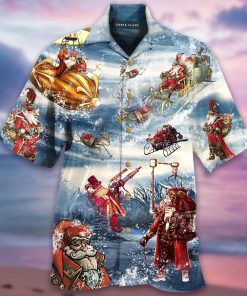 Merry Steampunk Christmas Aloha Shirt