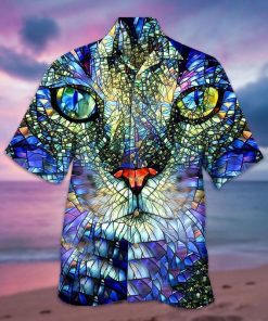 Mirror 3D Cat Hawaiian Shirt