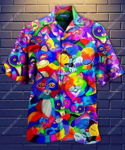 My Cat Is Colorful Hawaiian Shirt