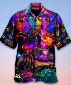 My Cats And I Play Guitars We Destroy Silent Hawaiian Shirt