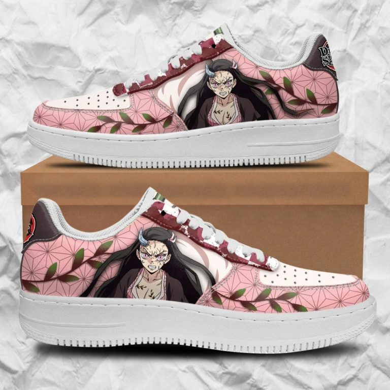 Nezuko Demon Form Air Sneakers Custom Demon Slayer Anime Shoes