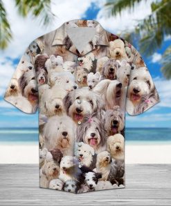 Old English Sheepdog Hawaiian Shirt