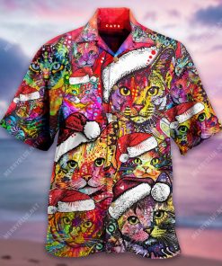 Painting Cat Christmas Hawaiian Shirt